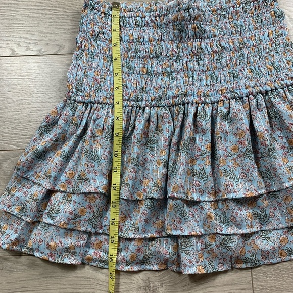 Fashion Nova Oh How Sweet Smocked Mini Skirt Set - Light Blue - Picture 9 of 11